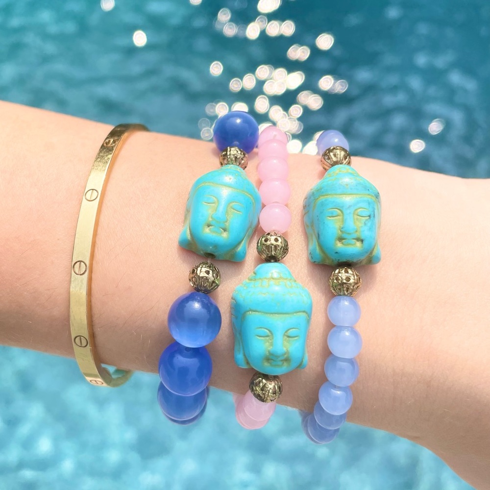 Set of Buddha Beaded Bracelets